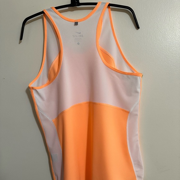 Nike Orange Racerback Tank Top Moisture-Wicking - Picture 7 of 14